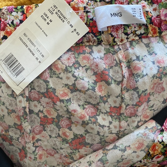 NWT Mango lightweight floral trouser pant - Picture 7 of 7